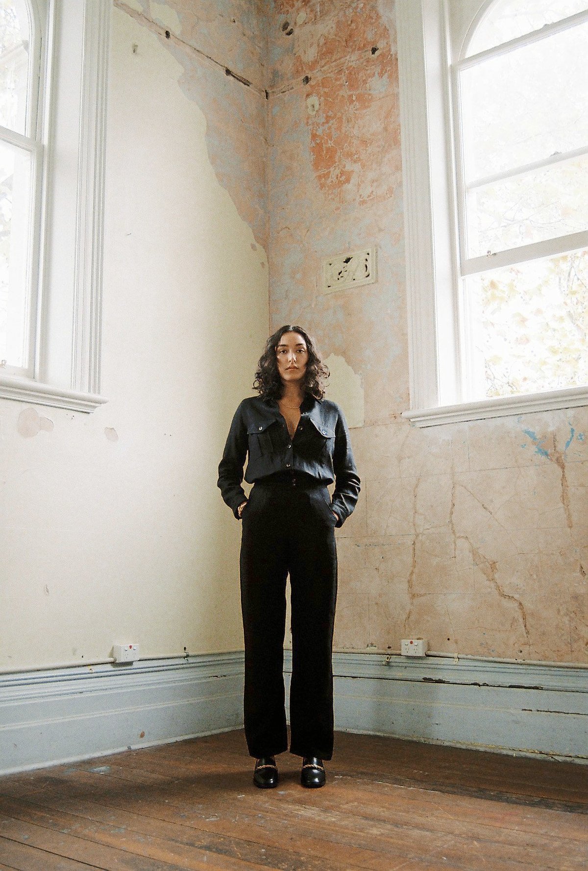 Sunshine Symbol Classic linen pant - Black - Image 4 of 5