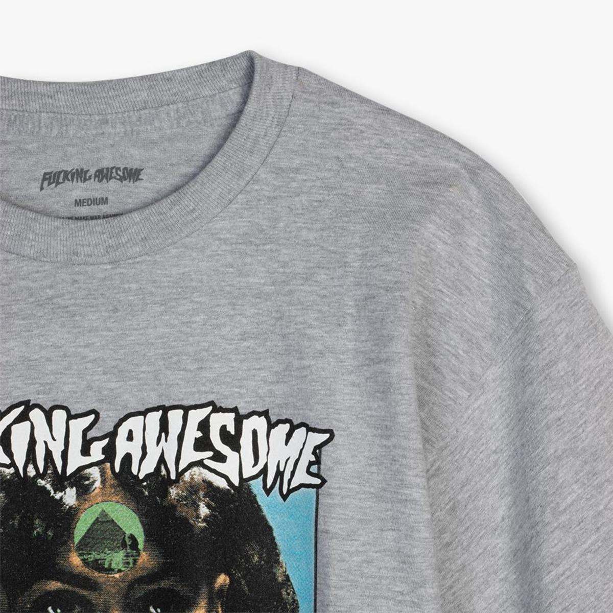 【FUCKING AWESOME】 LOVE AND SCREW TEE GREY Fucking Awesome Love And Screw T-Shirt in Gray | SVD USA