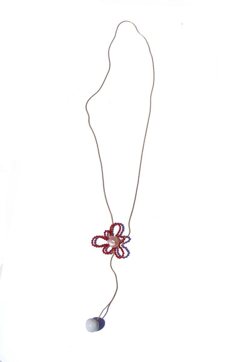 Jujumade Daisy Lariat Necklace