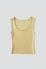 Vintage Cotton Rib Trim Tank - Apple - Thumbnail 1