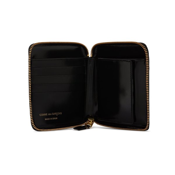 Comme Des Garçons Classic Zip Wallet - Embossed Dot Black Comme Des Garçons Classic Zip Wallet - Embossed Dot Black