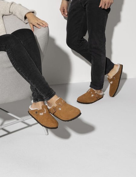 Birkenstock Boston Shearling Narrow - Mink