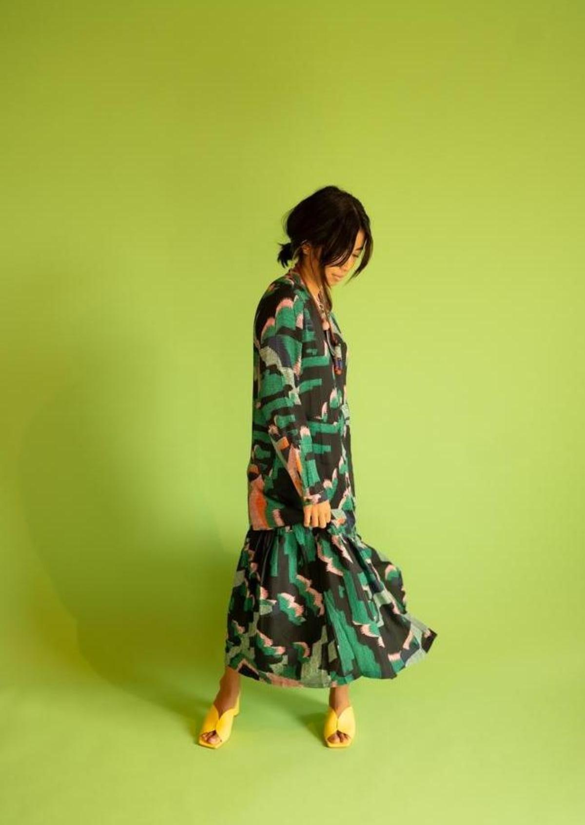 Elk the Label Cactus Shirt Dress - multi | Garmentory Elk the Label Cactus Shirt Dress - multi | Garmentory