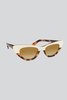 SIENNA ALEXANDER LONDON Jackie Split Sunglasses - Havana White - Thumbnail 1