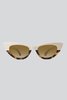 SIENNA ALEXANDER LONDON Jackie Split Sunglasses - Havana White - Thumbnail 2