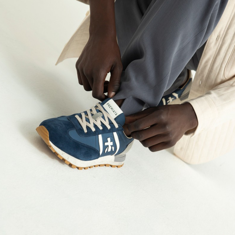 Premiata Johnlow Sneakers - Blue | Garmentory