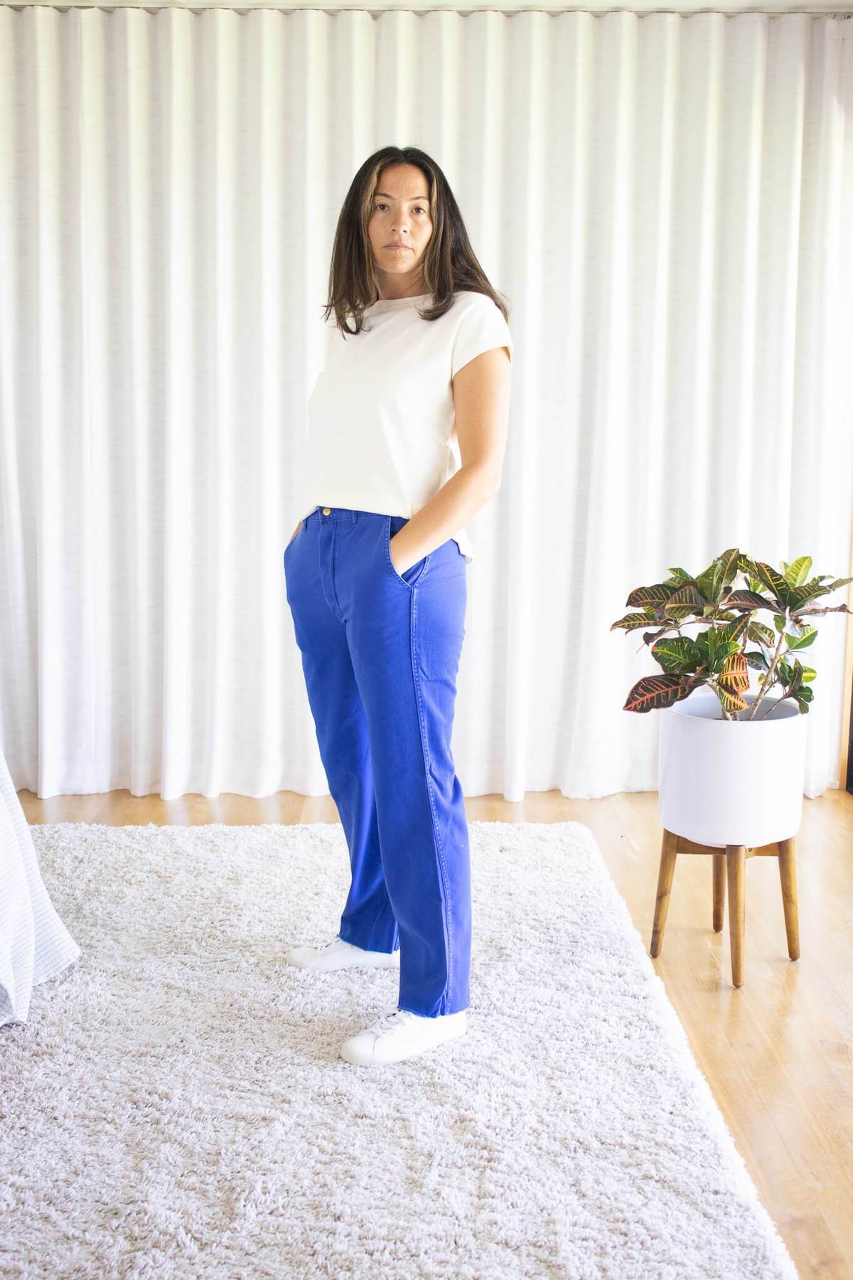 Sultan Wash Work Pant UK French Blue Garmentory