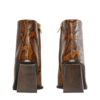 Rejina Pyo Alana Leather Python Effect Boot - Orange - Thumbnail 4