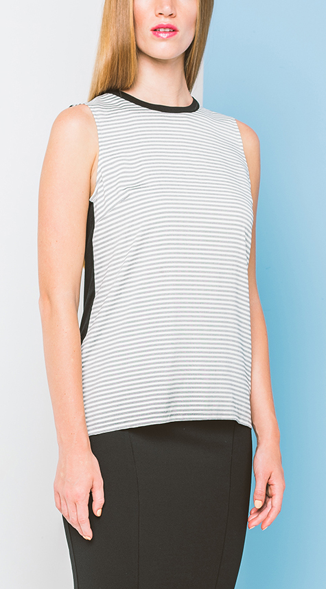 Obakki Striped Tank with Contrast Obakki Striped Tank with Contrast