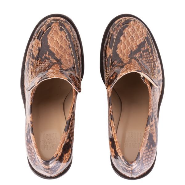 Maryam Nassir Zadeh Nora Loafer - Auburn Snake Maryam Nassir Zadeh Nora Loafer - Auburn Snake