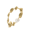 Beaufille Oyster Anklet - Yellow Gold/White Pearl - Thumbnail 3