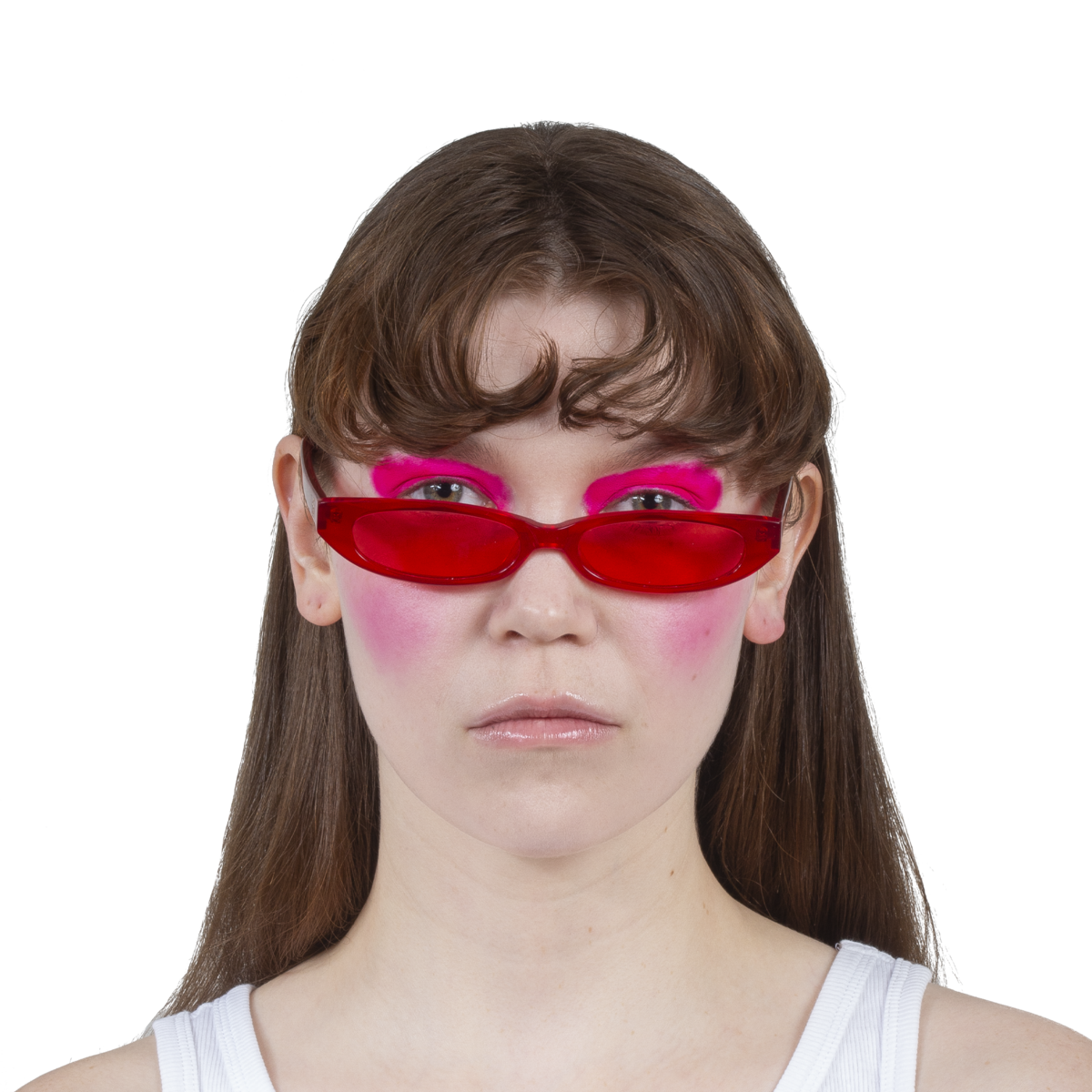 ROBERI AND FRAUD Frances Sunglasses - Red | Garmentory