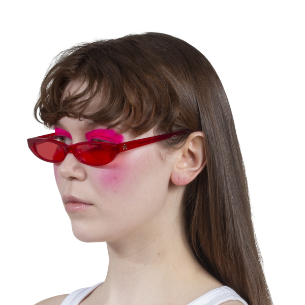 Roberi & Fraud Frances Sunglasses in Red ROBERI AND FRAUD Frances Sunglasses - Red | Garmentory main image 4