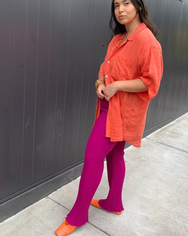 Simon Miller Rib Cyrene Pant - Magenta 