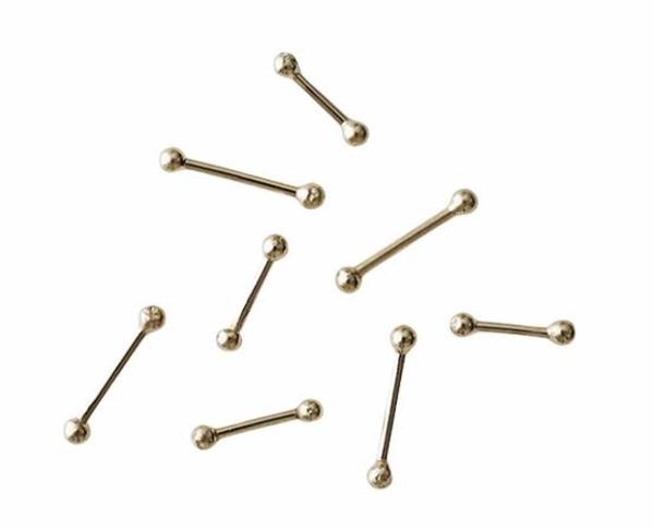 Staple stud kathleen whitaker barbell earring Gold Bar Earrings, Gold Line Earrings, Gold Staple Earrings, Tiny Bar Earrings, Thin Line Earrings, Tiny Line Earrings, Tiny Studs, SGE7