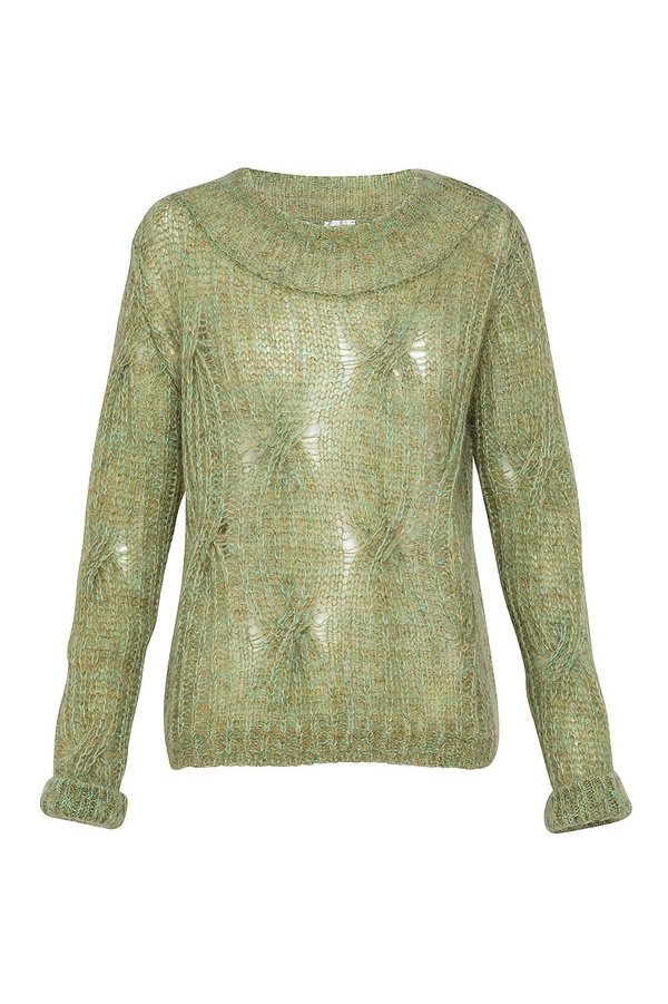 Forte Forte Braided Knit Sweater - Khaki