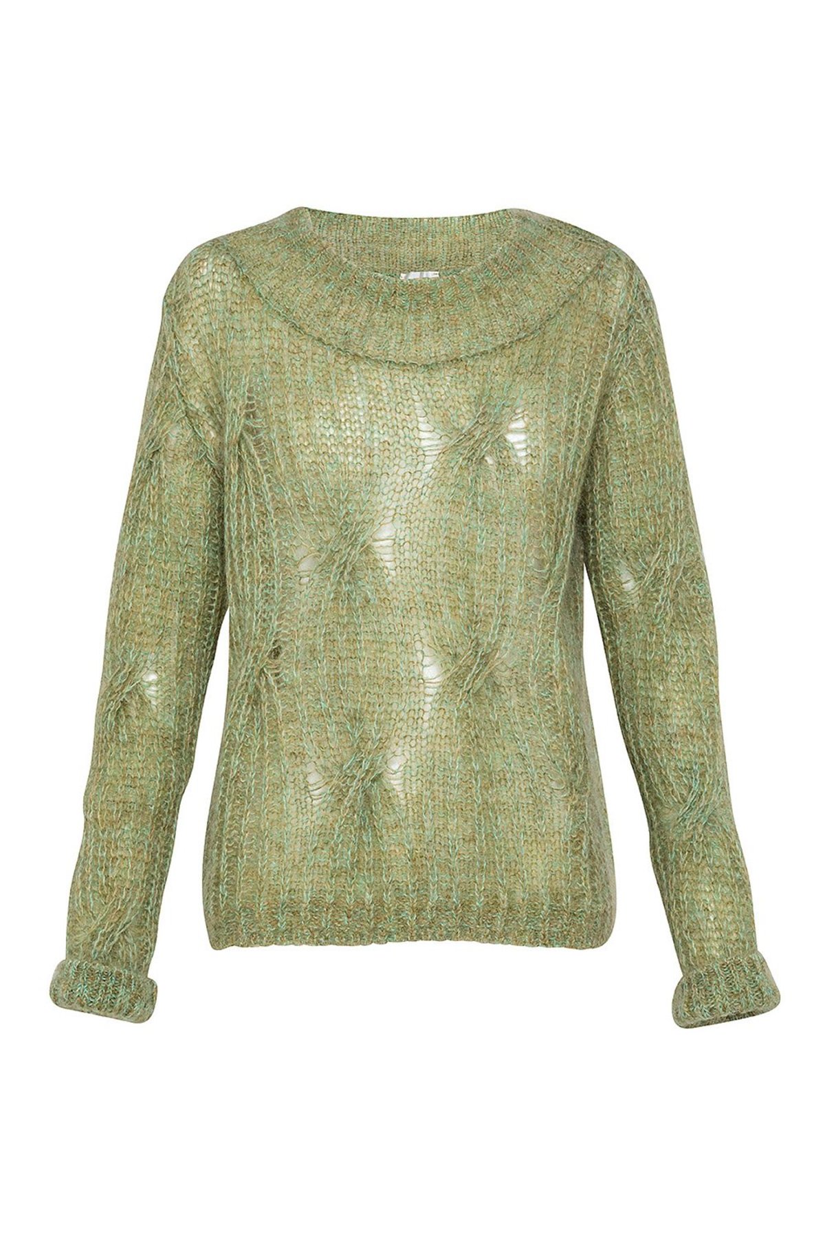 Forte Forte Braided Knit Sweater - Khaki - Image 1 of 1