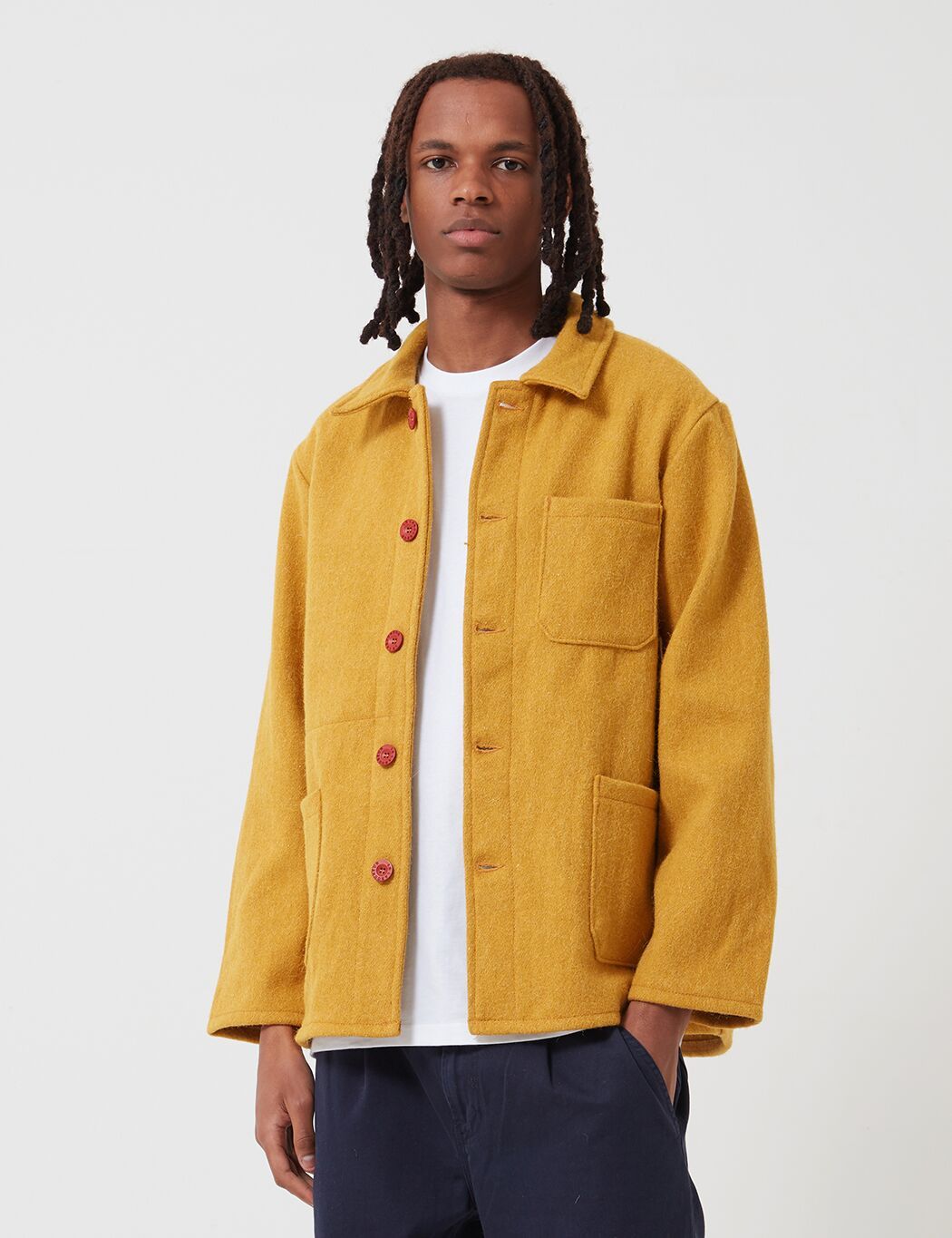 Le Laboureur Wool Work Jacket - Saffron | Garmentory
