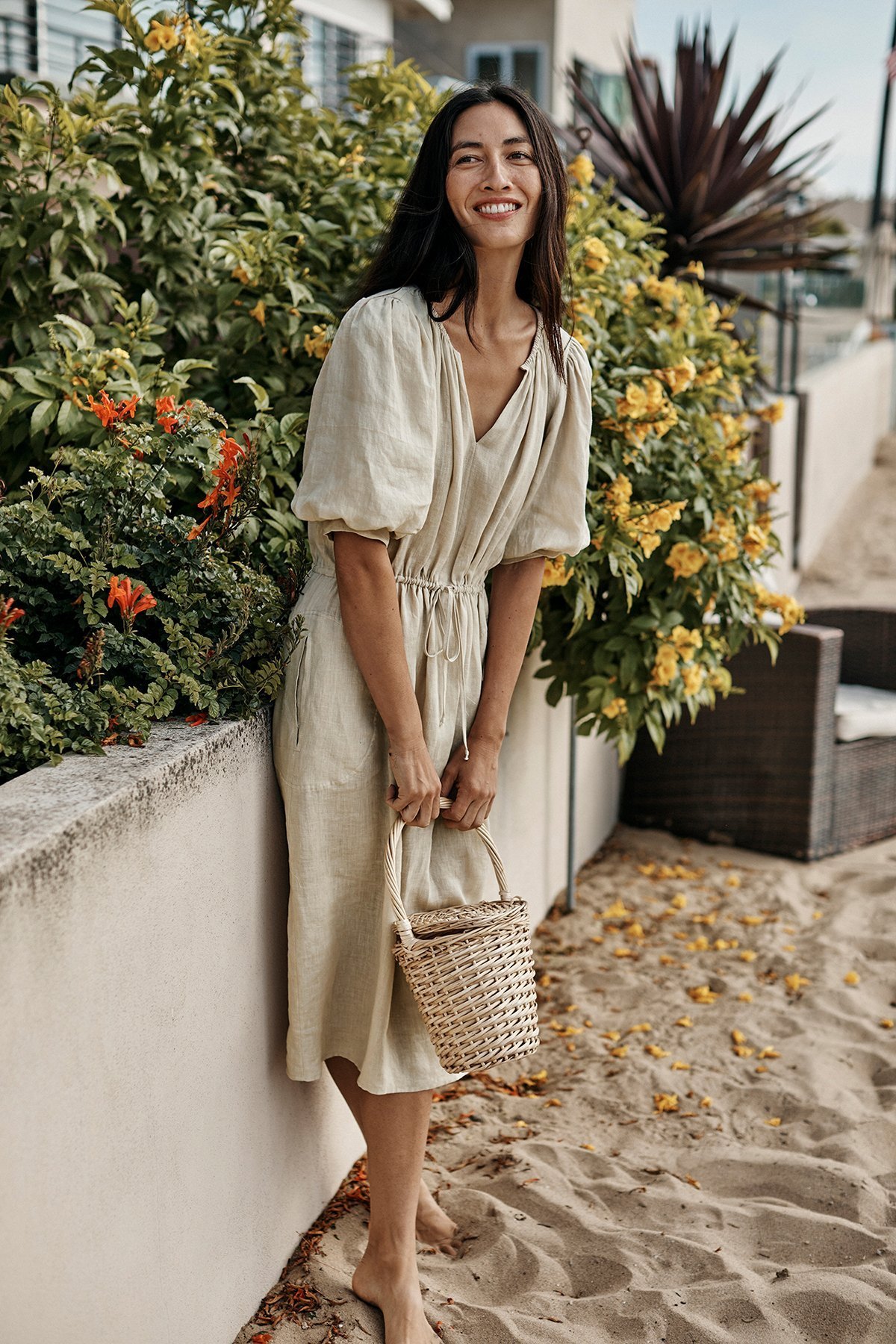 Velvet Susannah Linen Dress