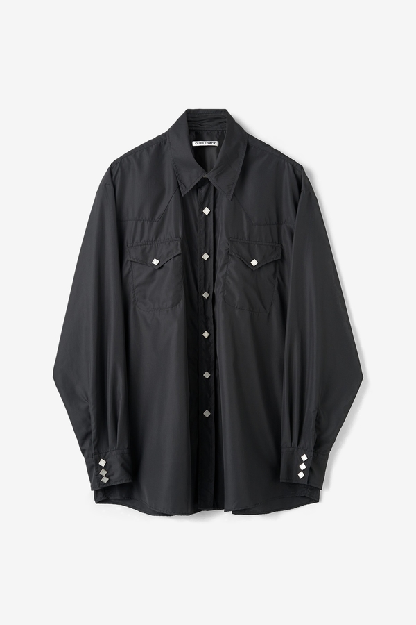 Our Legacy - Ranch Shirt Black High Twist Twill