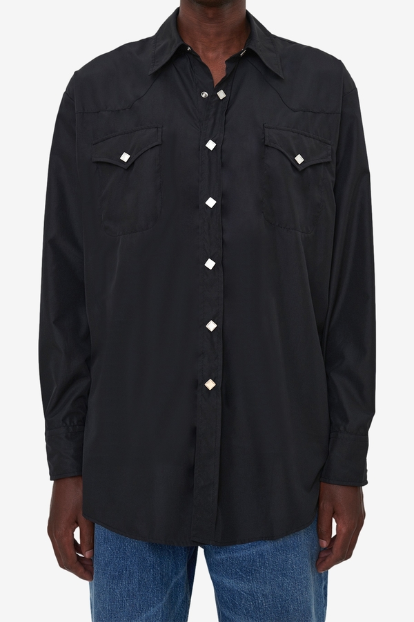 Our Legacy Ranch Shirt - Black Dull Luster | Garmentory