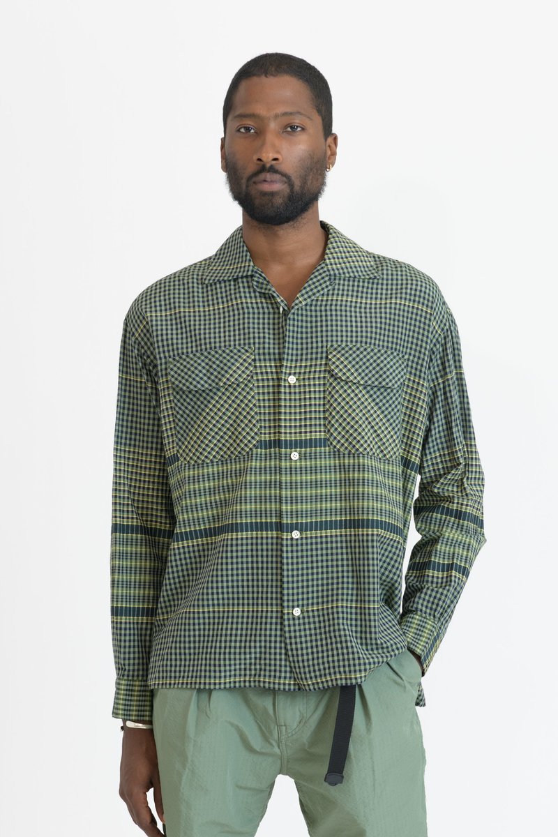 baggy silk shirt