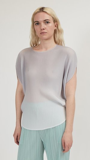 Issey Miyake Pleats Please Mist April Top - Gray | Garmentory