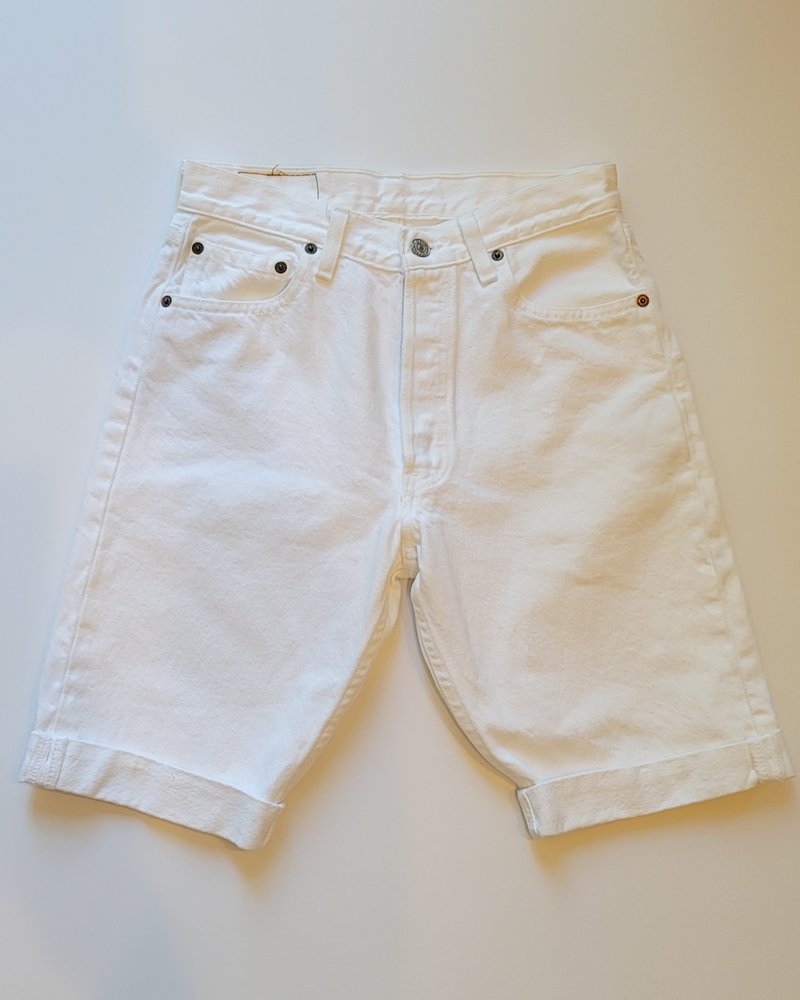 Vintage Levis 501 Shorts White on Garmentory