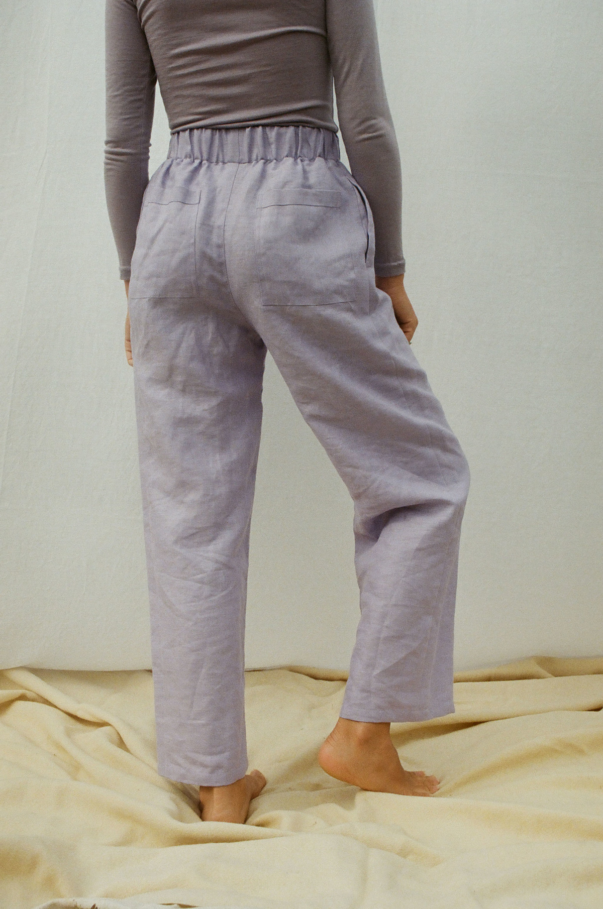 Mimi Holvast Scrunchie Pants - Lilac - Image 1 of 5