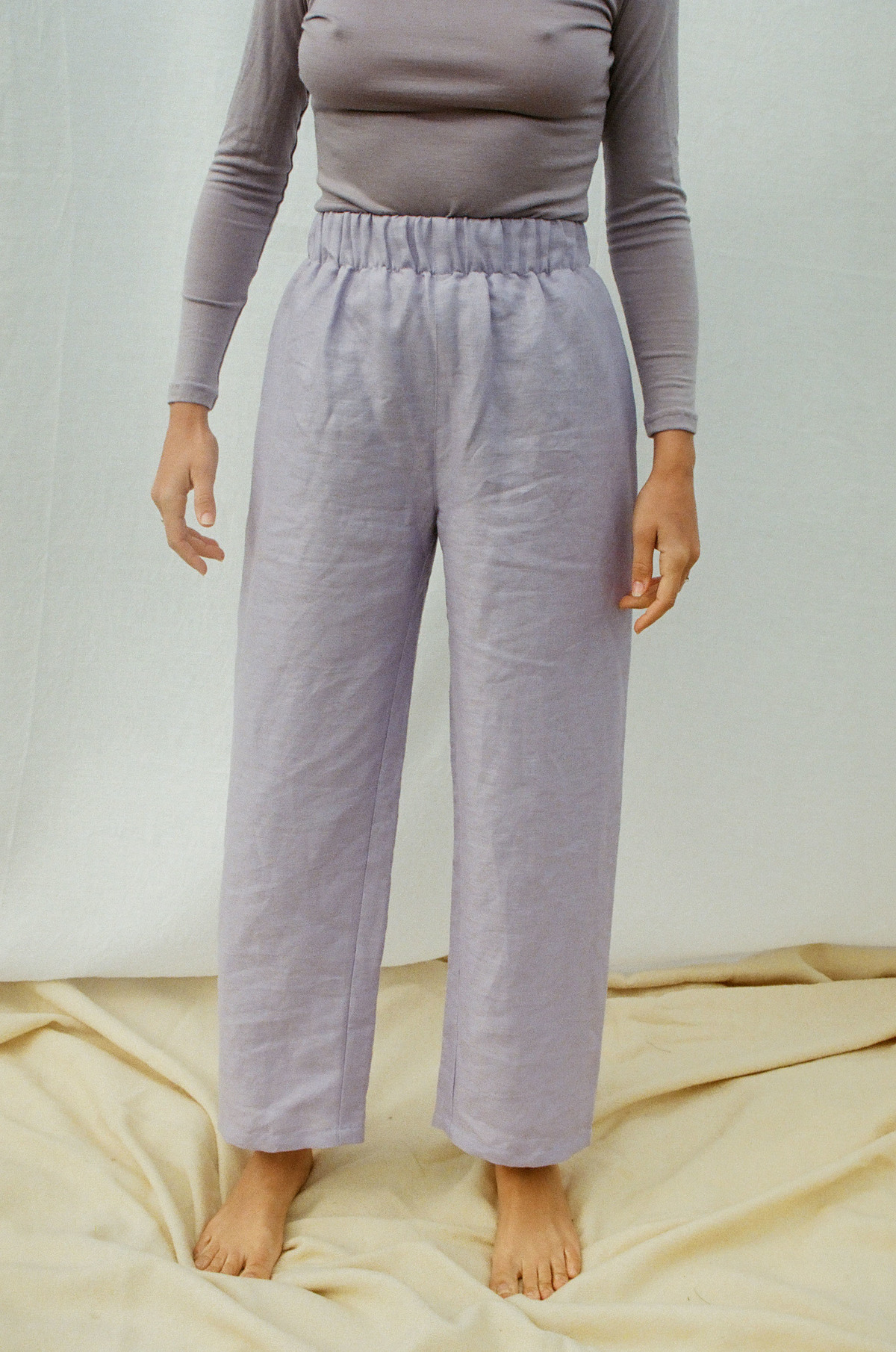 Mimi Holvast Scrunchie Pants - Lilac - Image 2 of 5
