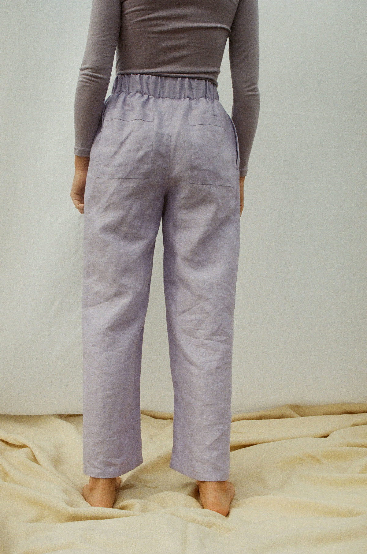 Mimi Holvast Scrunchie Pants - Lilac - Image 4 of 5