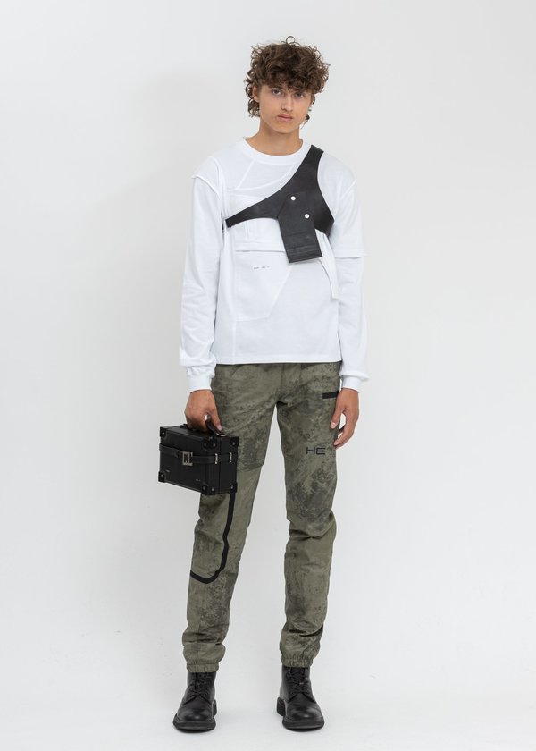 Heliot Emil Leather Harness Card Holder bag - black | Garmentory