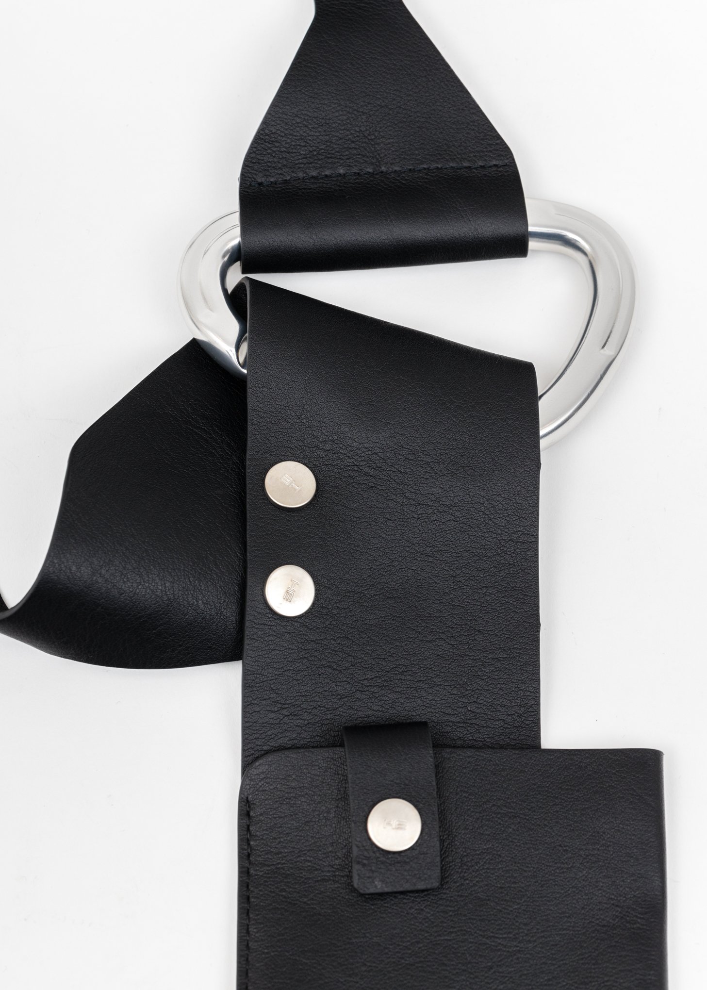 Heliot Emil LeathER Harness Phone Holder bag black Garmentory