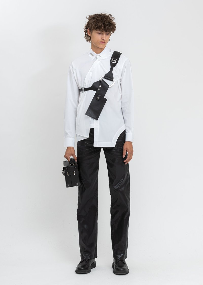 Heliot Emil LeathER Harness Phone Holder bag - black | Garmentory