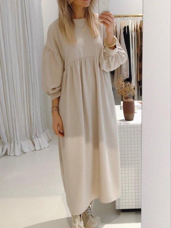 Rita Row Long Sleeved Dress - sand Rita Row Long Sleeved Dress - sand