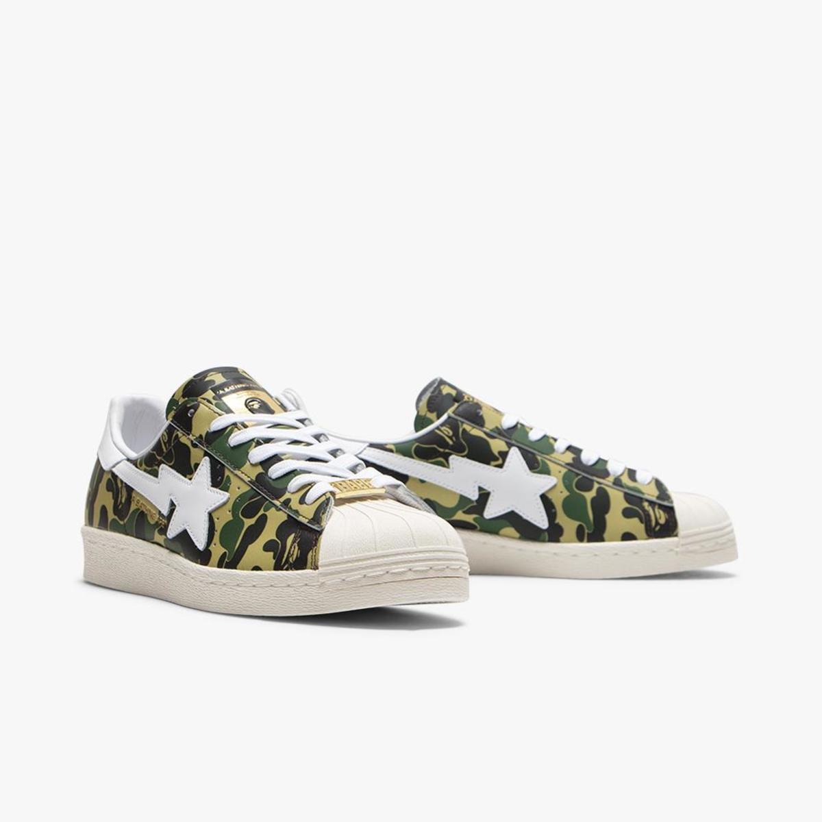 adidas x BAPE Superstar 80s ABC Camo / Off White | Garmentory
