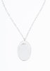 William Shen Mirror Necklace - Silver - Thumbnail 3