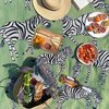 Olivia Wendel Zebras Blanket - Green - Thumbnail 2