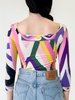 Vintage Emilio Pucci Geometric Top - Print - Thumbnail 2