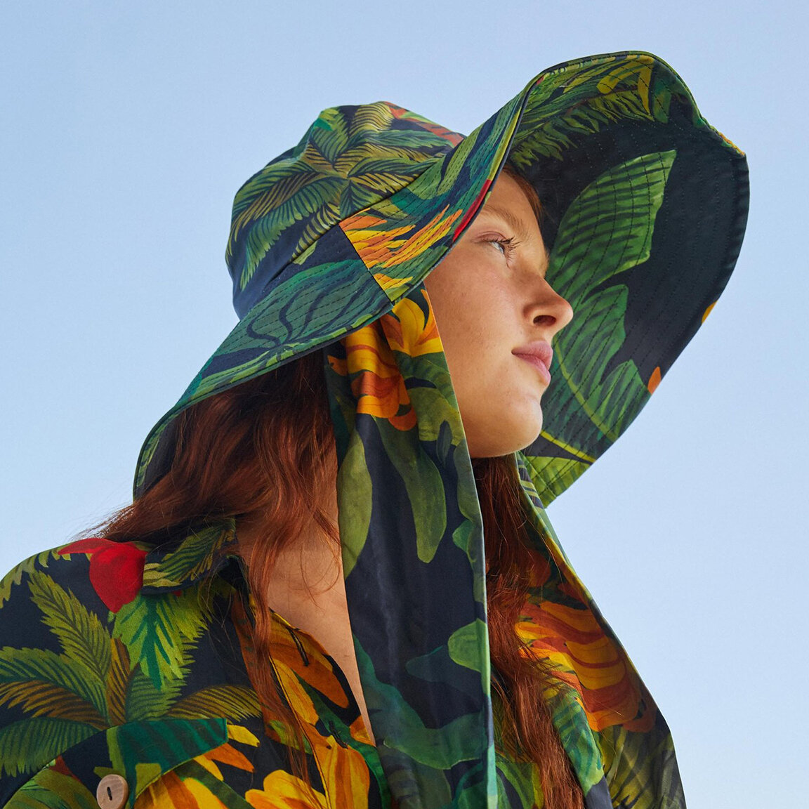 Farm Rio Cocoa Forest Hat | Garmentory display picture 2