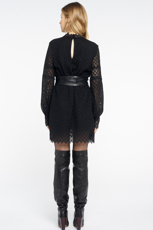 kara black mini dress Vestido Mini Lentejuela Kara - Negro