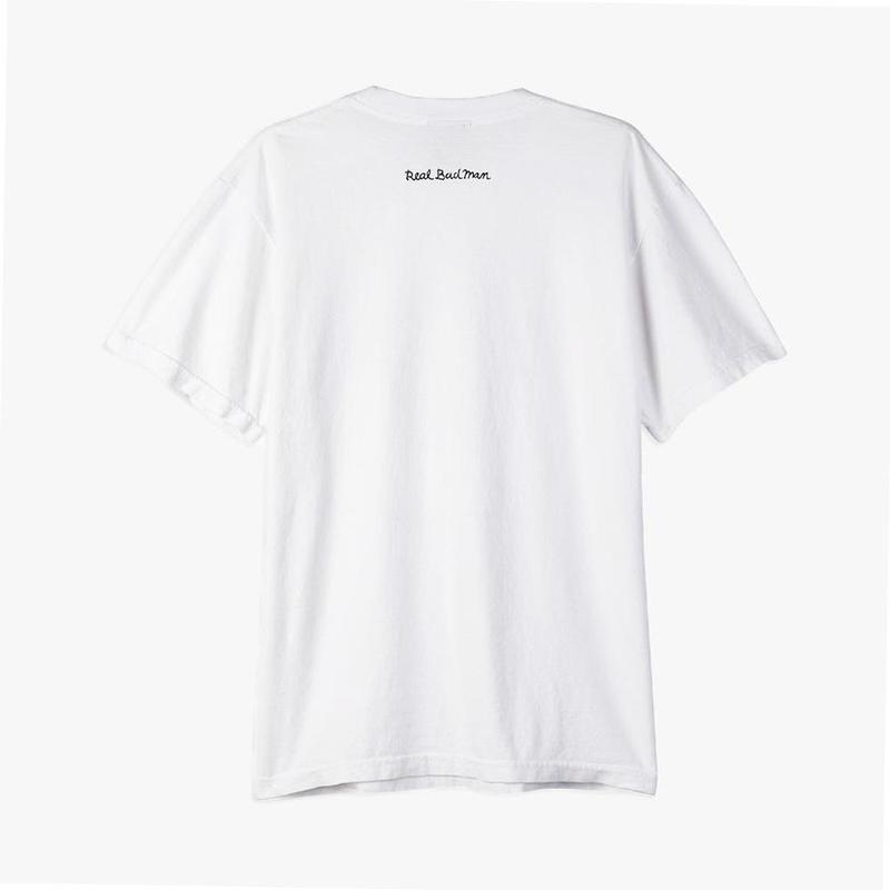 【REAL BAD MAN】THIS IS NOT A PIPE TEE [BLAND PINK] REAL BAD MAN HITTER TEE IN PINK — no. 808