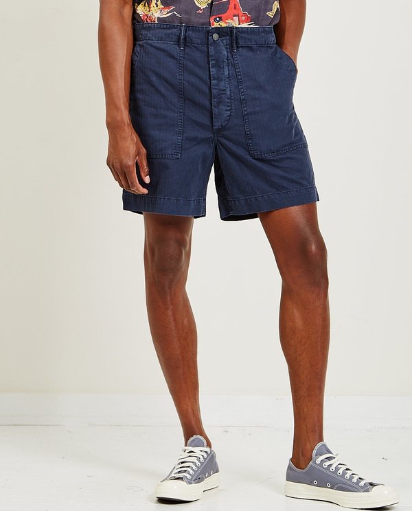 RRL Herringbone Field Short - NAVY | Garmentory