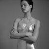 Nununu Collar Swimsuit - SILVER - Thumbnail 4