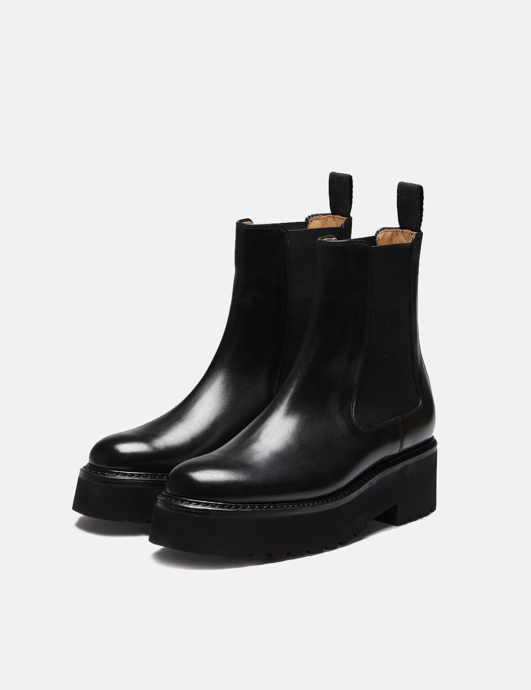 Grenson Womens Nova Calf Leather Boot Black Garmentory