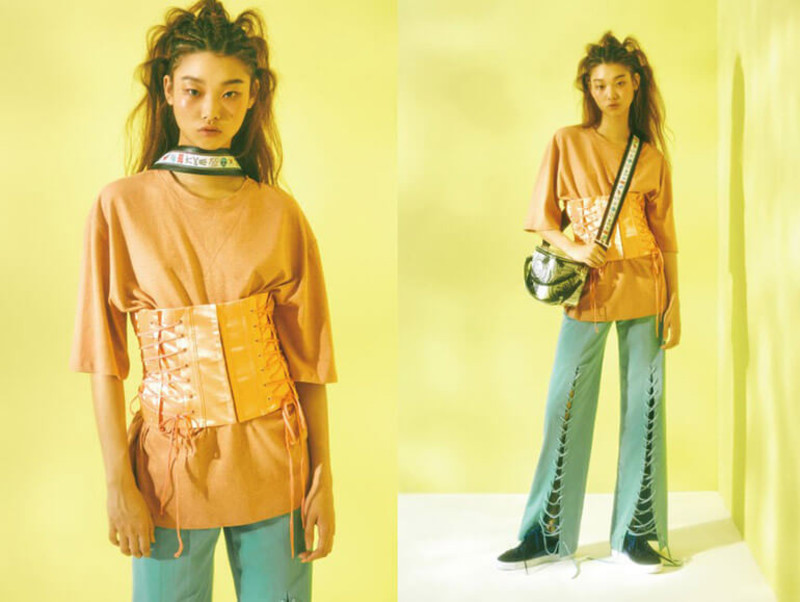 KYE Corset T-Shirt - Melange Orange