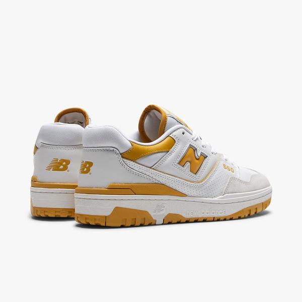 New Balance BB550LA1 (white / yellow) | 43einhalb Sneaker Store