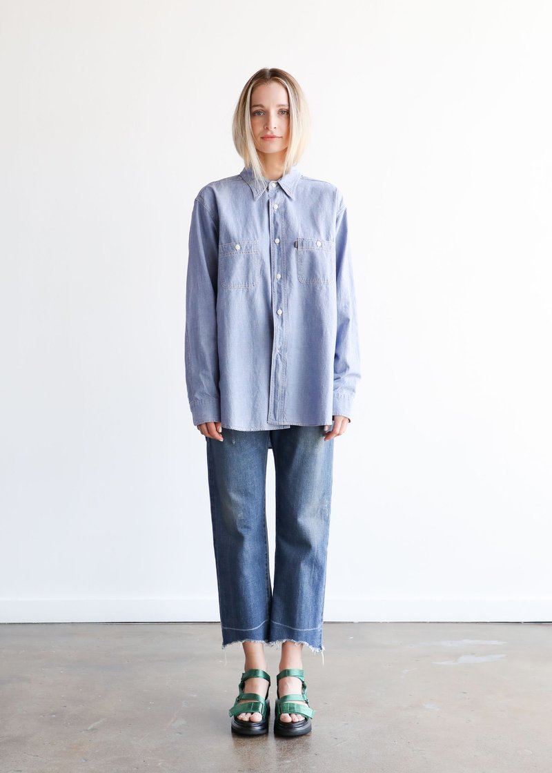 Chimala Hard Twist Work Shirt - Chambray | Garmentory