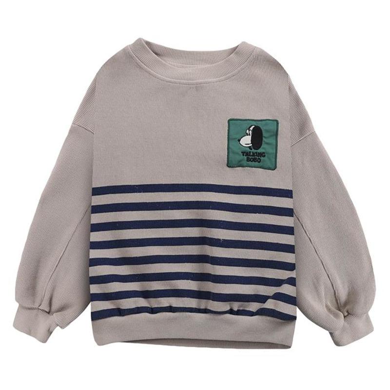 トップス Bobo Choses stripes sweatshirt 10y-12y kids Bobo Choses Child stripes Sweatshirt - Taupe | Garmentory