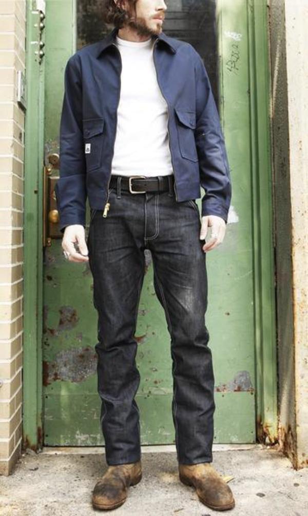 Left Field NYC garage 9oz twill jacket navy